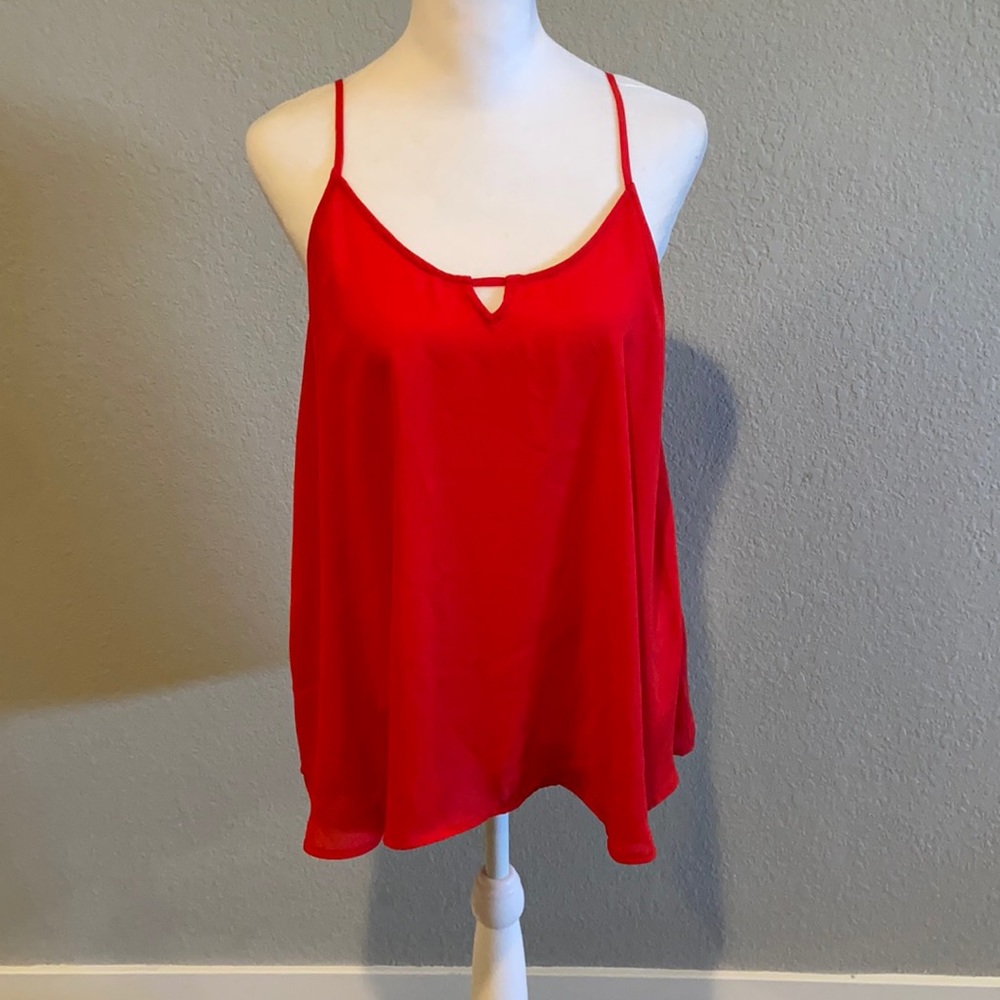 Apt. 9 Red Strappy Tank Blouse, Size Small